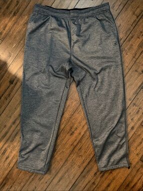 Heather Gray Active Jogger Pants with Elastic Waist